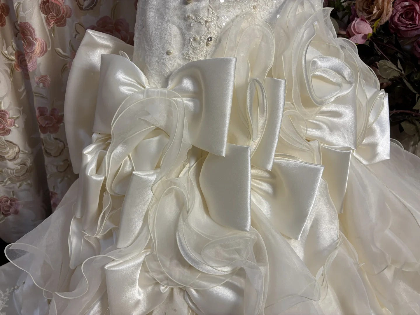Strapless Long Elegant Wedding Dresses Princess Bridal Gown fg7345