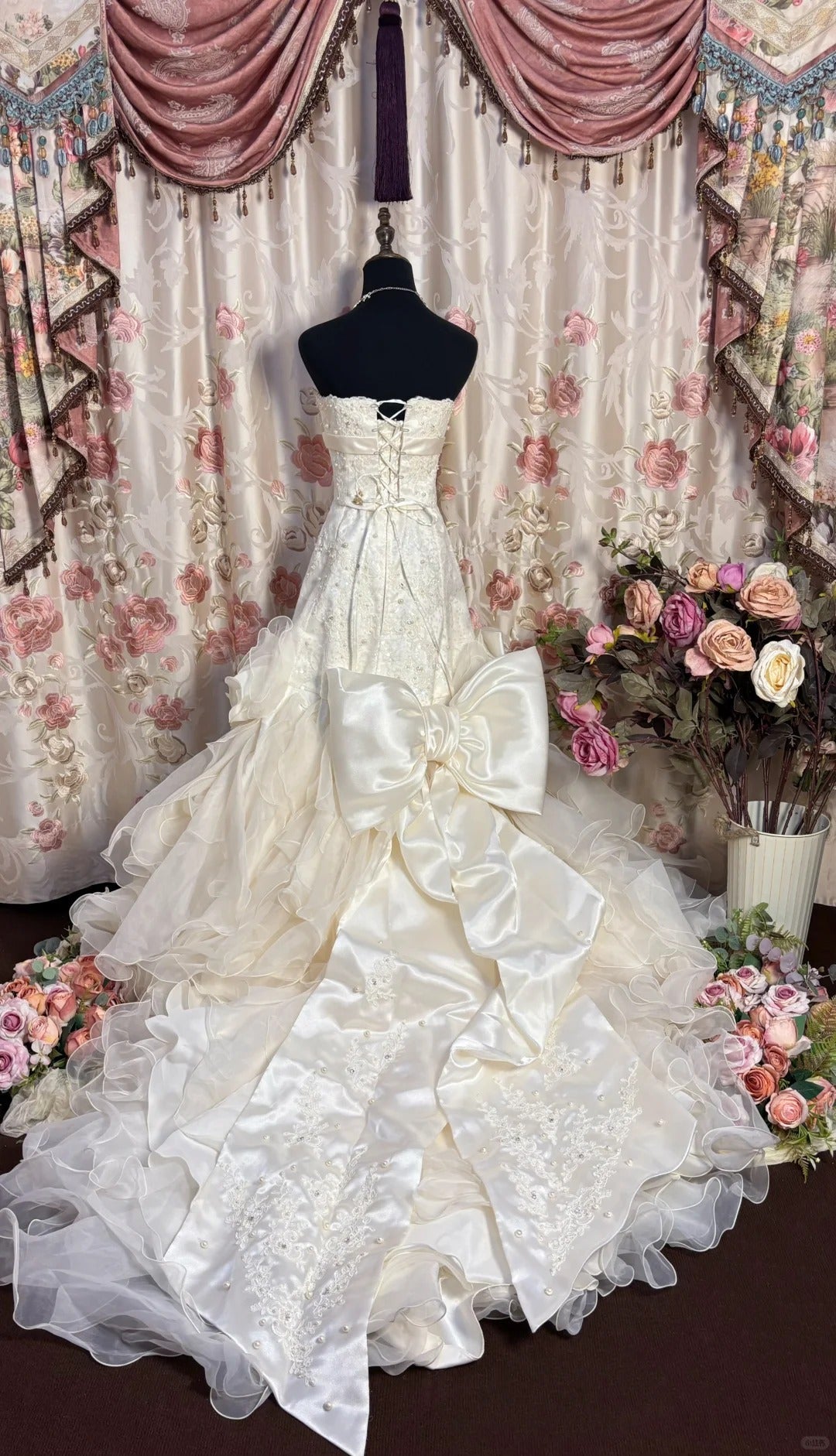Strapless Long Elegant Wedding Dresses Princess Bridal Gown fg7345