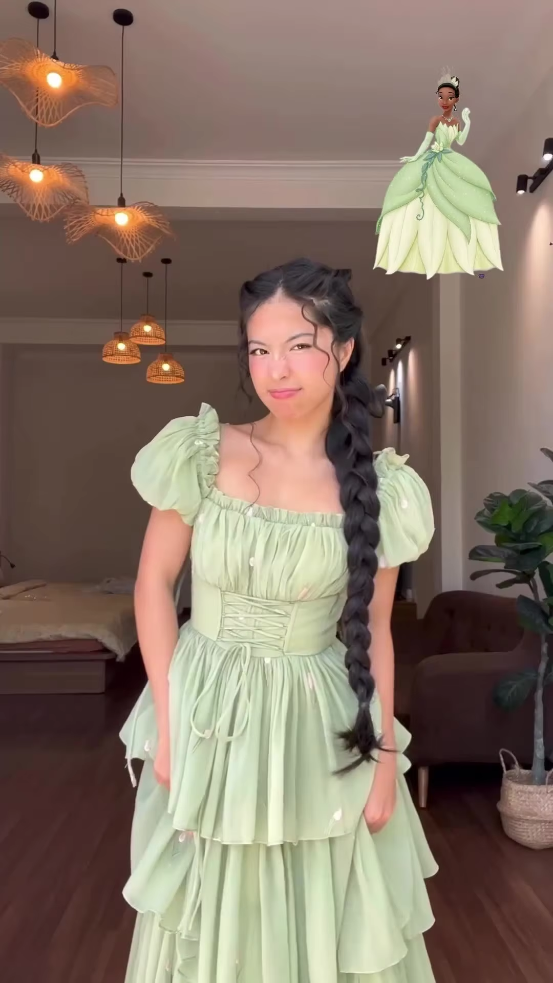Vestido de fiesta elegante de corte A de color verde para graduación, noche y formal, fg7258