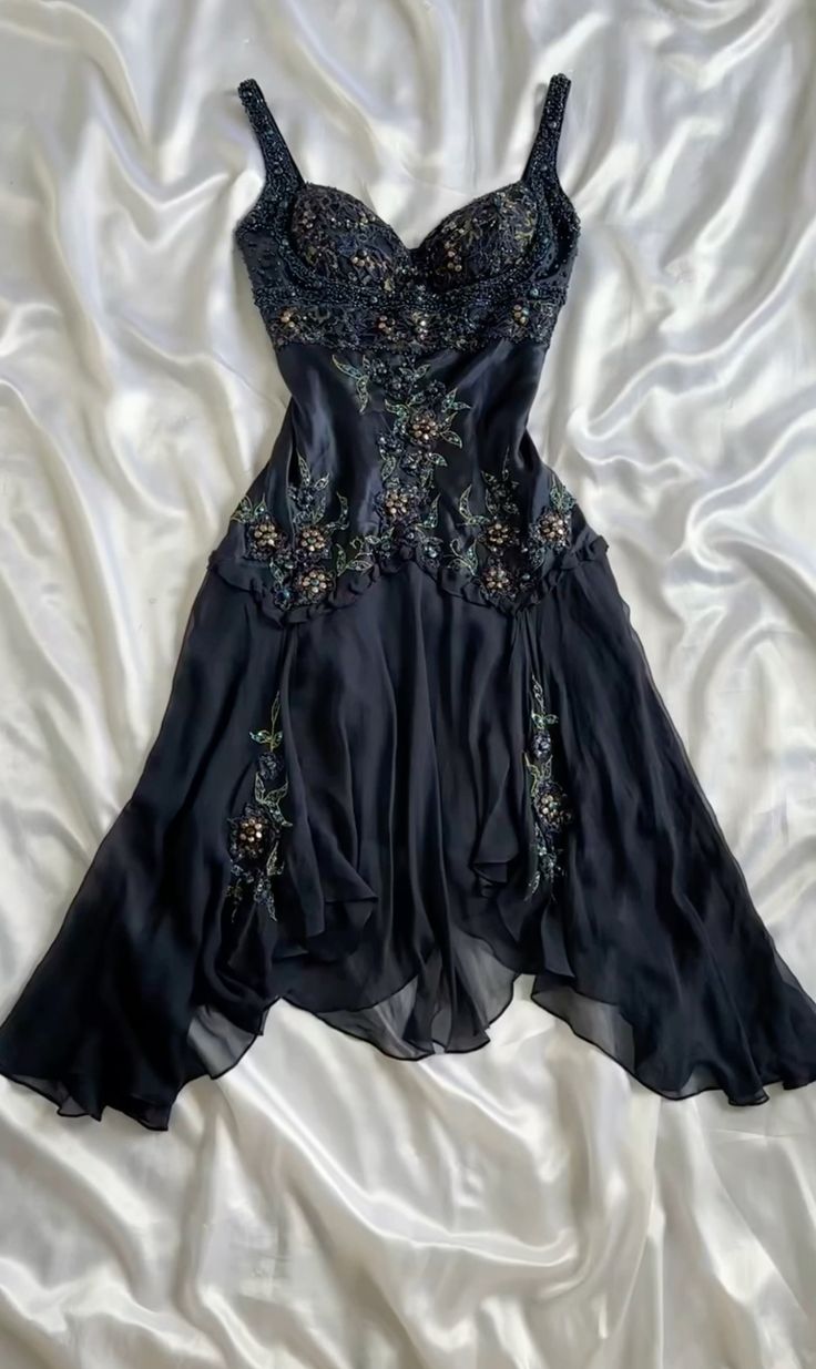 Lindo vestido negro de fiesta de línea A para cumpleaños número 18, atuendos fg7119