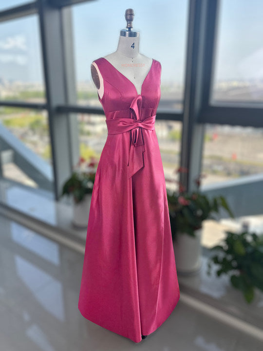 A-Line/Princess V-Neck Sleeveless Mother Of The Bride Dresses With Split Side