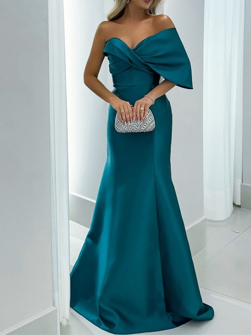 Mermaid/Trumpet Sweetheart Floor-Length Mother of the Bride Dresses with Pure Color