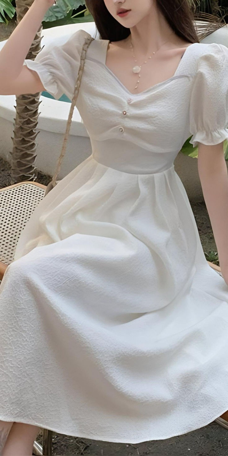 Vestido de noche blanco de manga corta con corte en A, vestido de fiesta de graduación fg7464