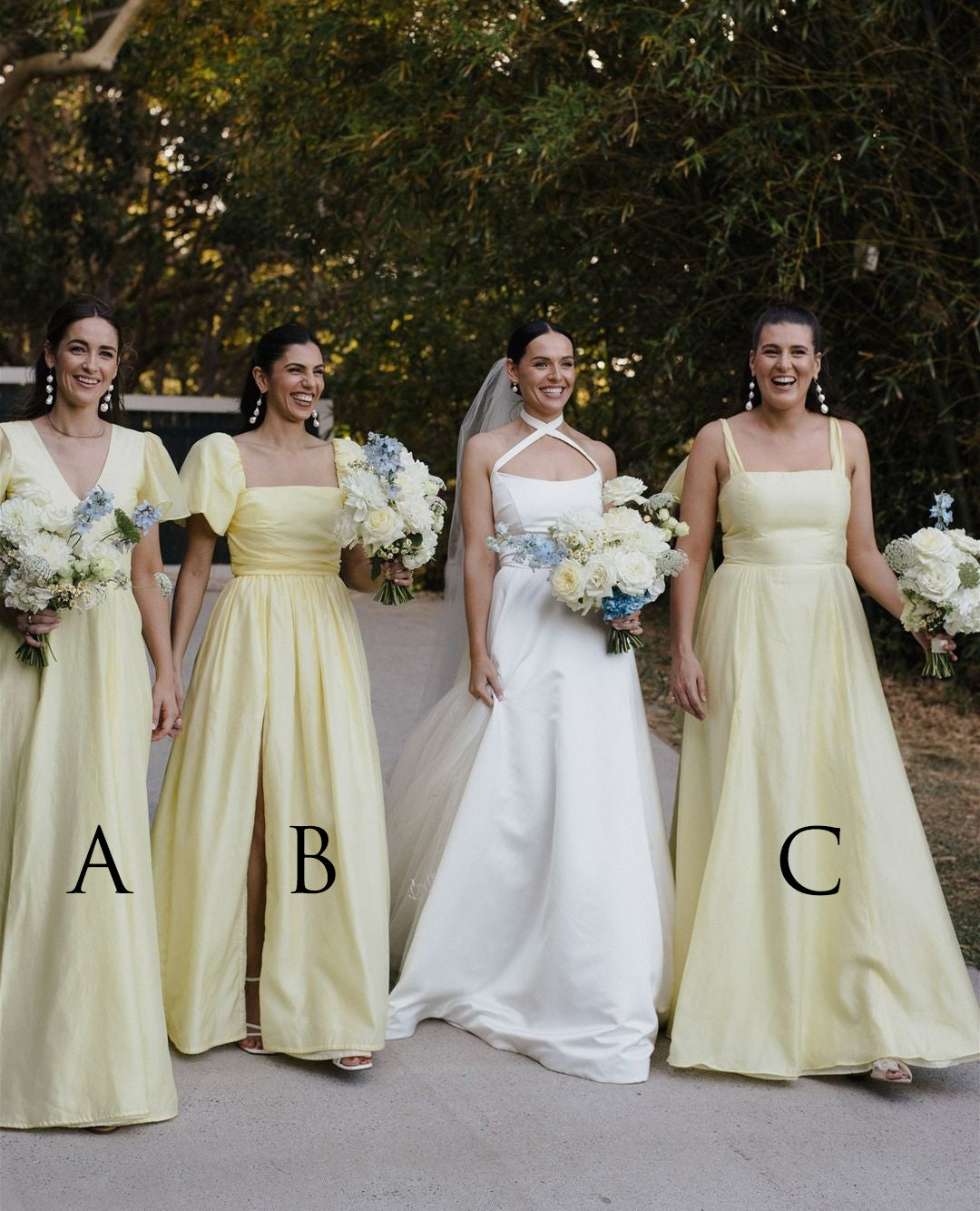 Stunning A-Line Daffodi Long Bridesmaid Dresses VK23090207