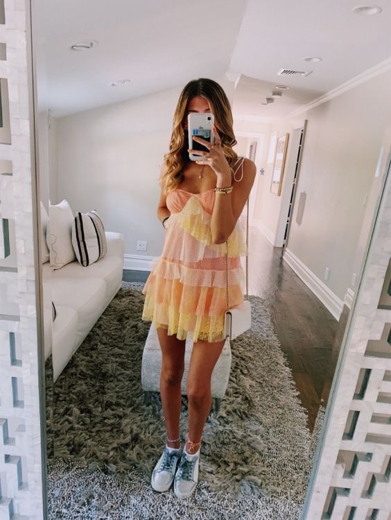 Vestido de fiesta o de regreso a casa corto en forma de A fg3659