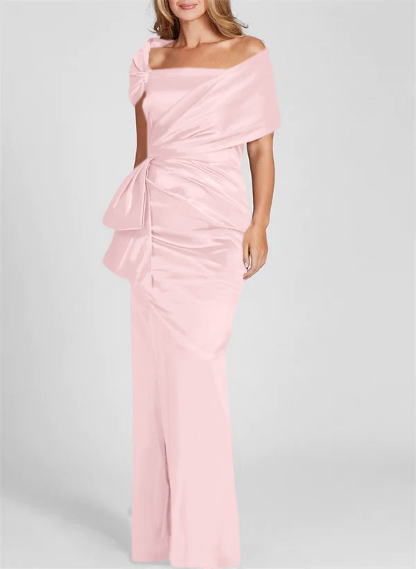 Sheath/Column Off-the-Shoulder Floor-Length Mother of the Bride Dresses