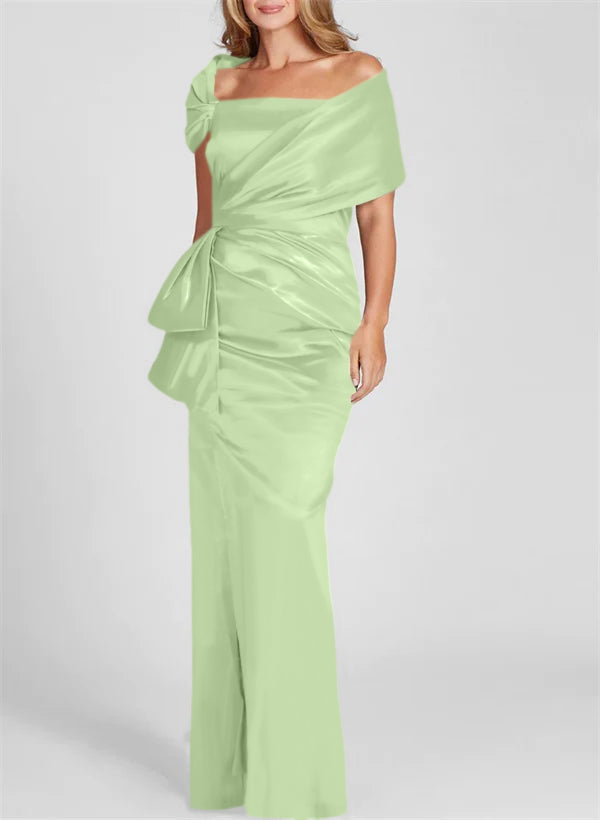 Sheath/Column Off-the-Shoulder Floor-Length Mother of the Bride Dresses