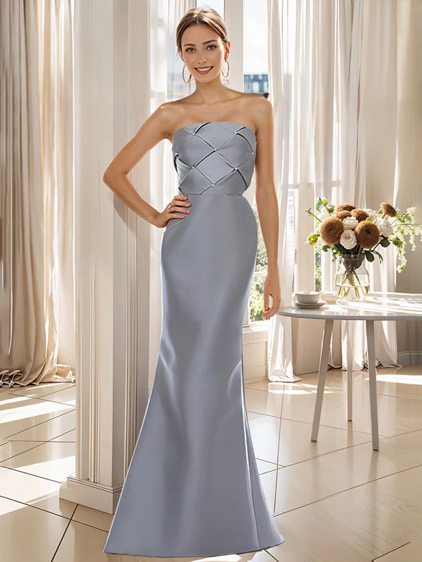 Trumpet 2 Pieces Floor-Length Mother of the Bride & Groom Dresses with Wrap