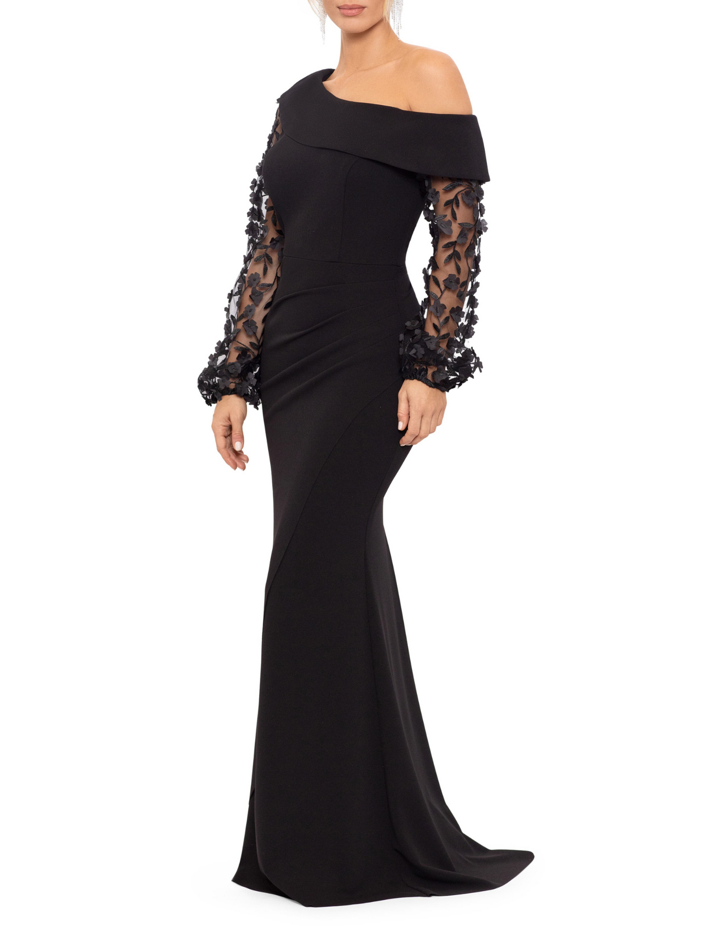 Mermaid/Trumpet One-shoulder Floor-Length Mother Of The Bride & Groom Dresses with Applique