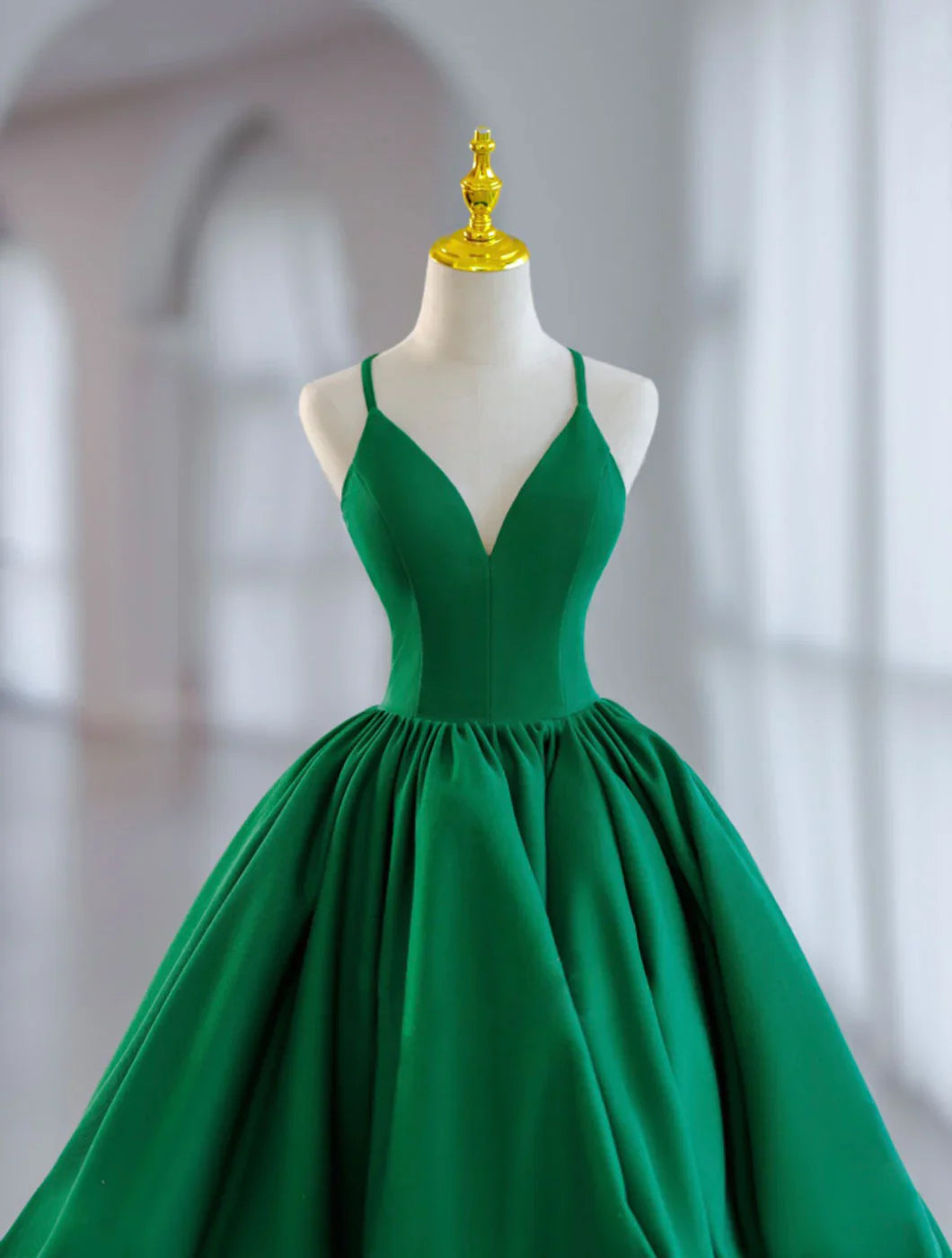 Vestido de fiesta corto de satén verde, vestido de noche de satén verde, vestidos de fiesta verdes fg3413
