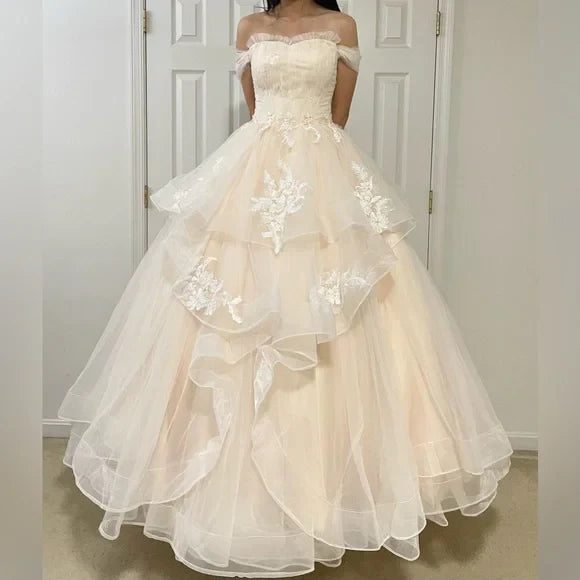 Dress Prom Dress Stores Lovely Off Shoulder Tulle A-Line Quinceanera Dress Birthday Dress Formal Dresses