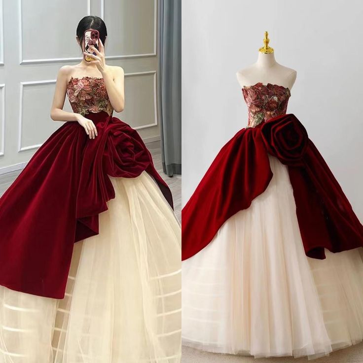 Vestido de fiesta de cumpleaños sin tirantes, vestido de fiesta de lujo, vestido de fiesta de princesa, vestido de quinceañera único, hecho a medida fg6830