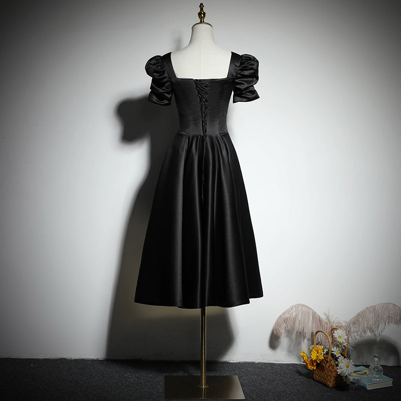 Vestido de noche negro, vestido de fiesta, vestido de regreso a casa fg153