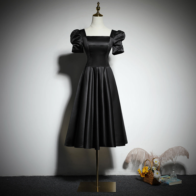 Vestido de noche negro, vestido de fiesta, vestido de regreso a casa fg153