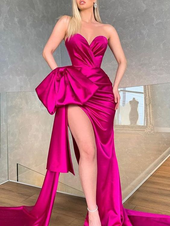 Elegante vestido de fiesta con hombros descubiertos fg388