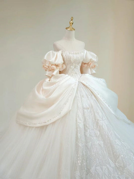 Vestido de noche largo de corte A, para fiesta, graduación, sin tirantes, para boda, fg7311