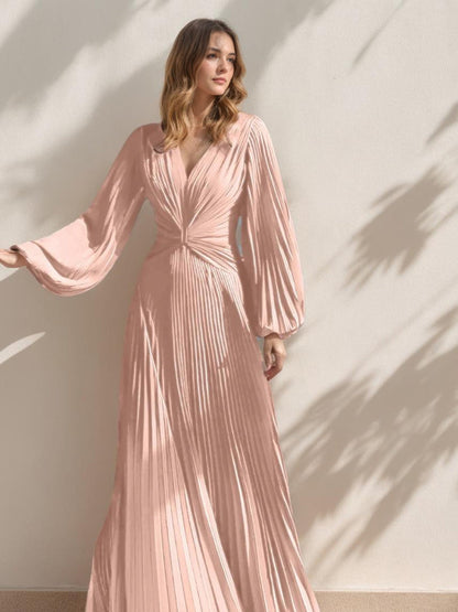A-Line/Princess V-Neck Mother of the Bride Dresses with Ruched