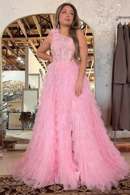 Kinsley | Vestido de fiesta largo con hombros descubiertos y corte en A