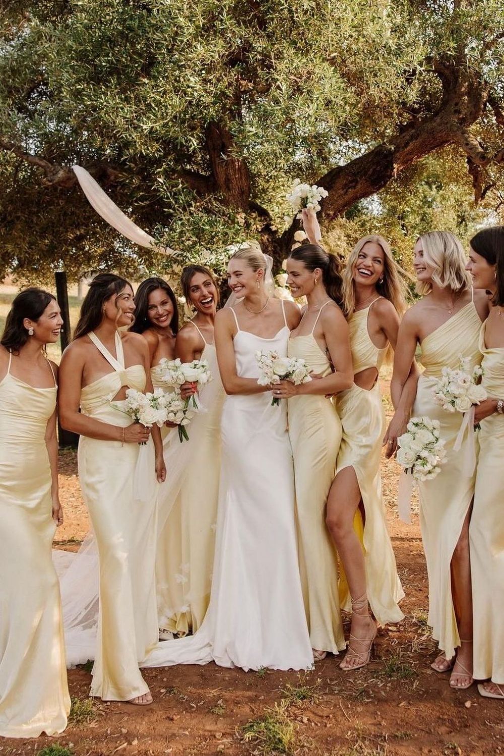 Simple Mermaid Spaghetti Straps White Long Wedding Dress