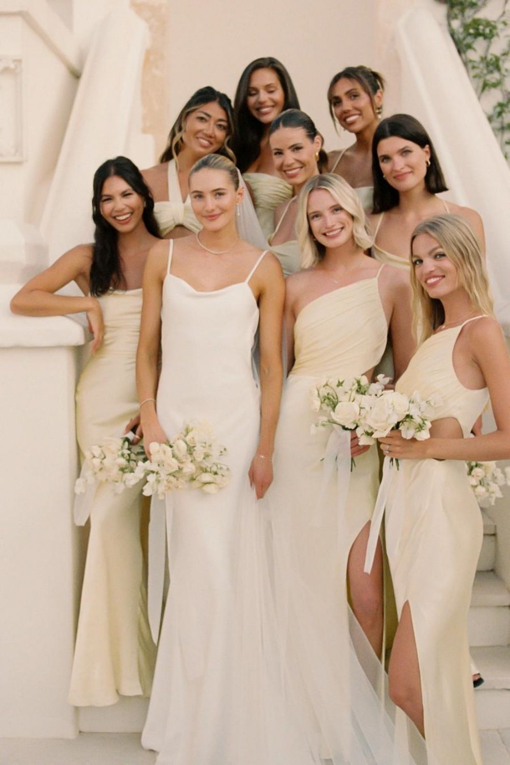 Simple Mermaid Spaghetti Straps White Long Wedding Dress