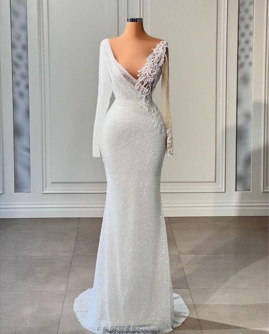 Vestido de fiesta blanco Vestido de novia fg1908