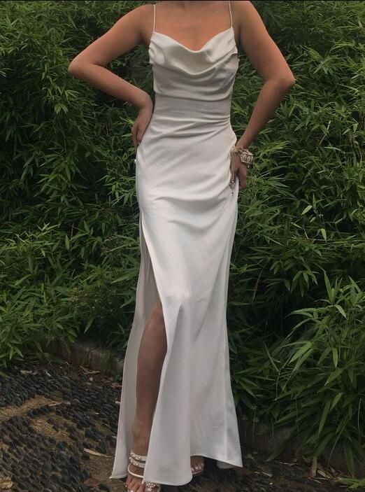Vestido de fiesta largo elegante, vestido de noche barato fg1924