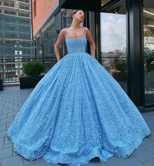 Vestido de fiesta azul, vestido de noche encantador, vestidos de fiesta de gala fg1183