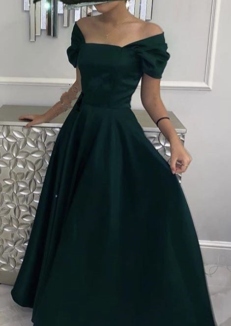 Vestidos largos de fiesta verdes, vestido formal de noche fg1327