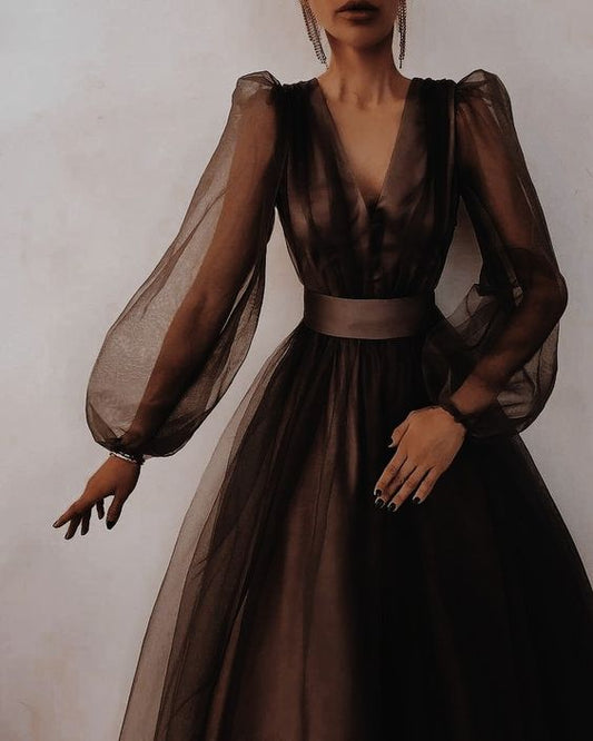 Vestido de fiesta sencillo, vestido de noche de moda fg2623
