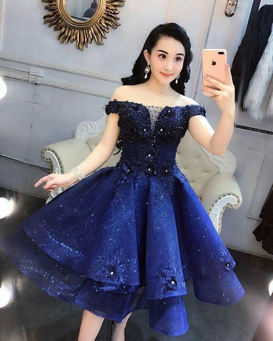 Vestidos de fiesta cortos elegantes para mujer, vestido de fiesta de corte A fg1776