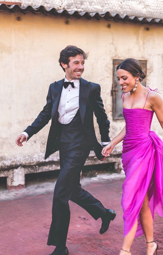 Nuevo vestido de fiesta fucsia, vestido de noche, vestido de fiesta fg3215