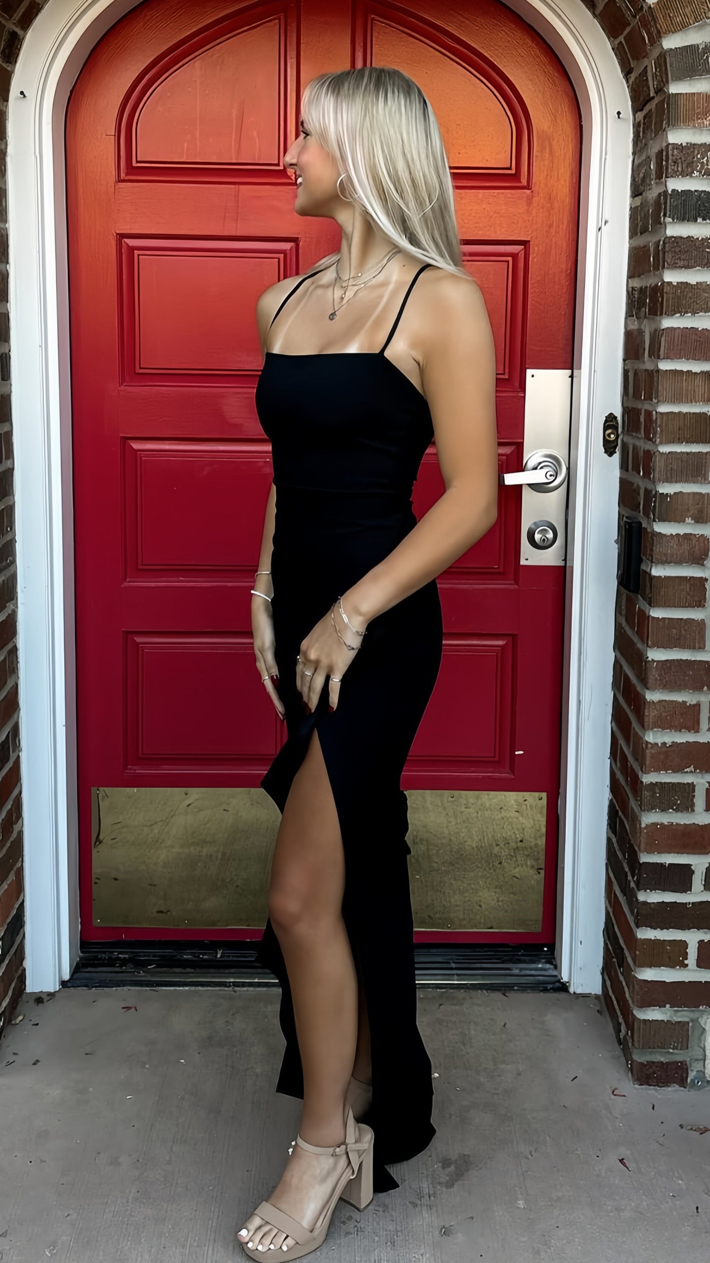 Black Split Evening Prom Dresses, LTP3464