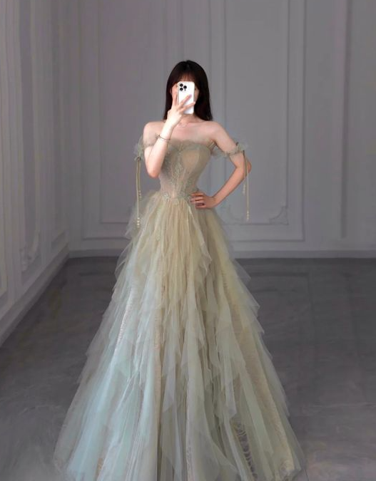 Impresionantes y elegantes vestidos de fiesta de princesa para graduación fg1126