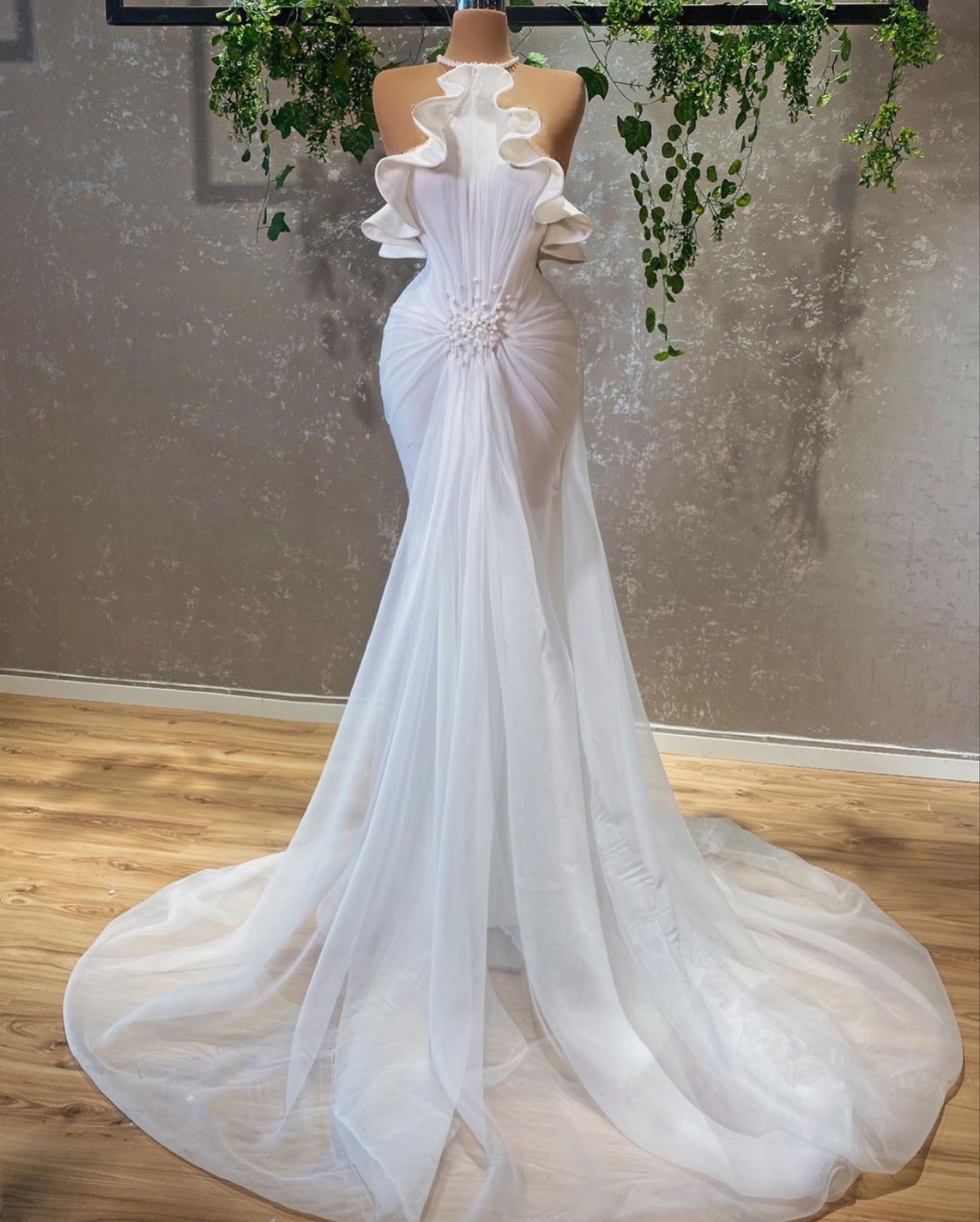 vestido de noche blanco, vestido de noche escalonado, vestido de fiesta formal, vestido de novia, vestido de novia fg2576