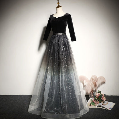 Vestido de noche largo, vestido de dama de honor, vestido de fiesta fg151
