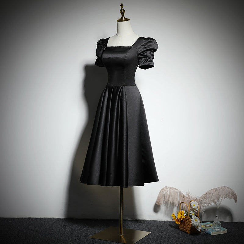 Vestido de noche negro, vestido de fiesta, vestido de regreso a casa fg153