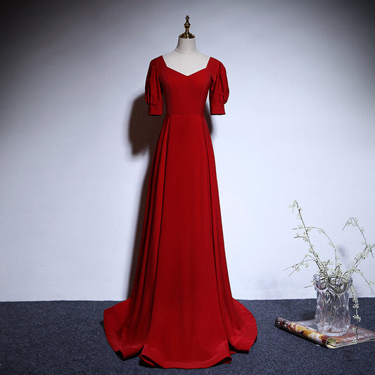 Nuevo estilo vestido de noche largo de corte A vestido de fiesta fg178