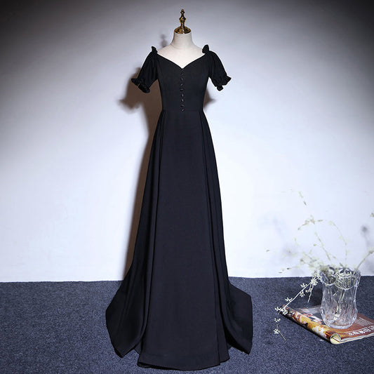 Nuevo estilo vestido de noche largo de corte A vestido de fiesta fg179