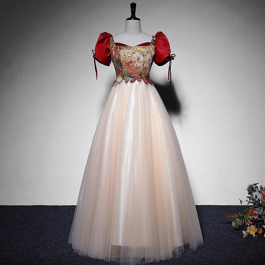 Vestido de dama de honor de corte A, vestido de noche, nuevo vestido de fiesta, vestidos de fiesta fg206