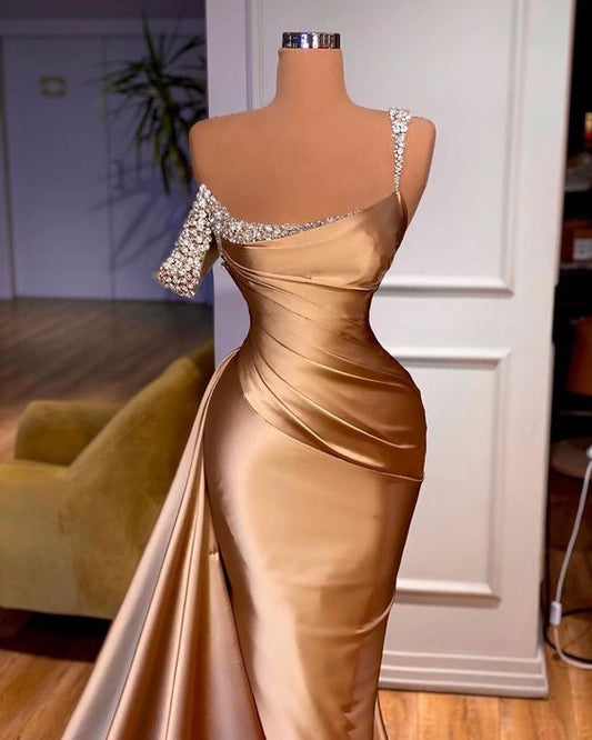 Impresionante vestido de fiesta estilo sirena fg454