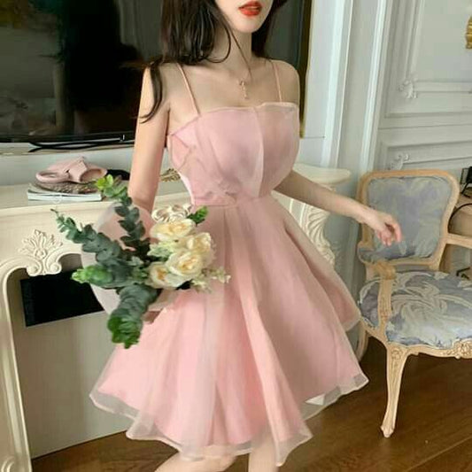 Vestido corto de tul rosa para fiesta de graduación, vestidos de bienvenida, vestidos de cóctel fg821