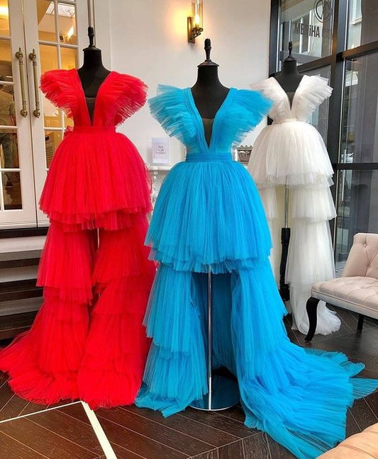 Vestido de fiesta de corte alto y bajo, vestidos de fiesta de graduación, vestidos de fiesta para adolescentes fg924